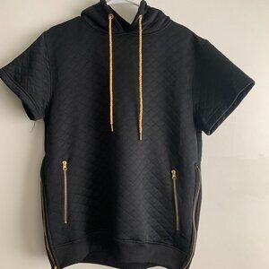 Henry & William black hooded jacket size L NWT